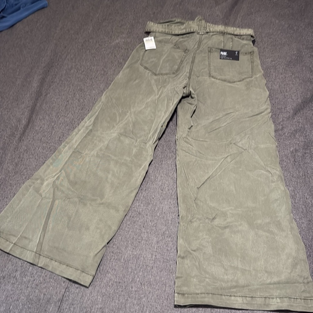 Paige Harper wide leg, high waisted paper bag pants, NWT, 30 - Picture 7 of 16